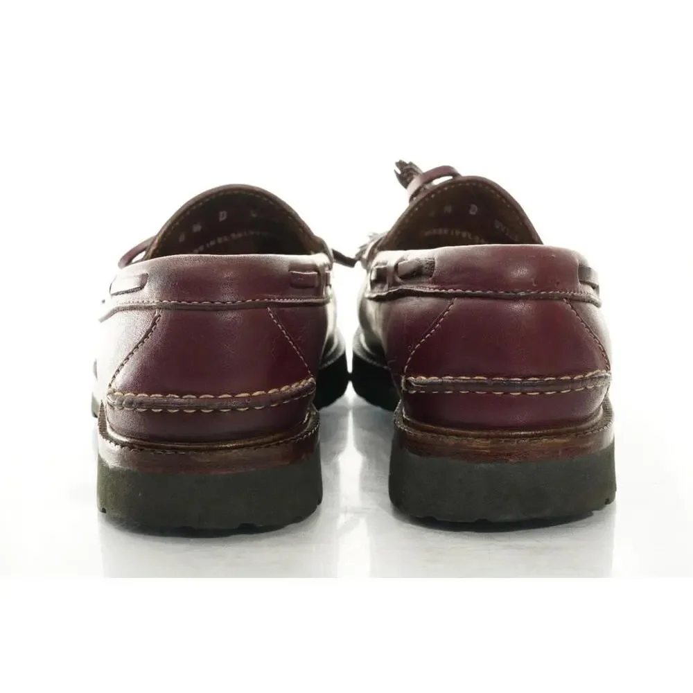 Vintage VTG LL Bean Tassel vibram Loafers Men's Sz 8.5D Shoes L.L. Bean